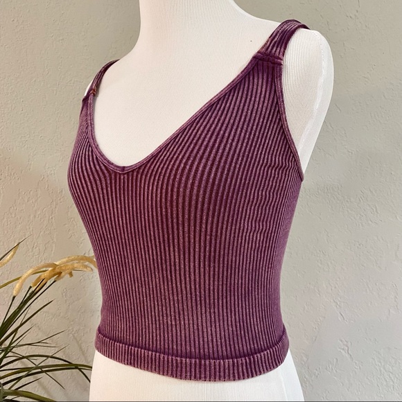 NEW Free People Washed Seamless Crop, XS/S - Picture 8 of 14